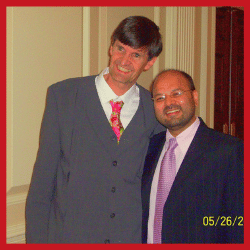 Dr. M. Khawar Nazir with Dr. Thomas Ruenger, his program director and renowned dermatologist, at Boston University, USA.